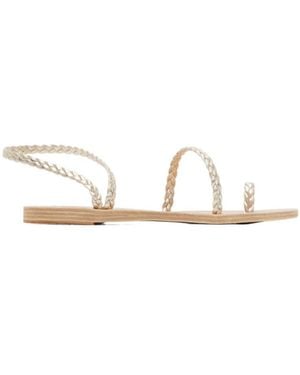 Ancient Greek Sandals Eleftheria Braided Sandals - White