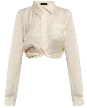 R13 Long-Sleeve Shirt - Natural