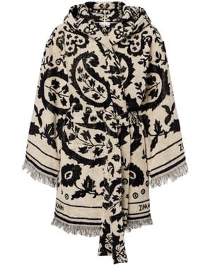 Zimmermann Wanderlust Cotton Terry Wrap Robe - Multicolour