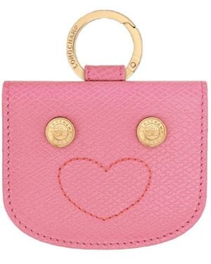 Longchamp Heart Card Holder Wallet - Pink