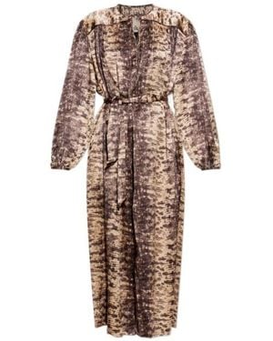 Isabel Marant Long-Sleeved Dress - Natural
