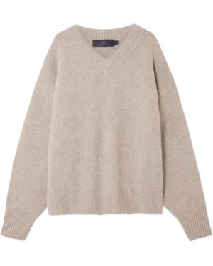 arch4 V-Neck Jumper - Natural