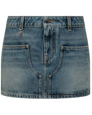 Amiri Denim Mini Skirt - Blue