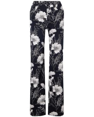 R13 Print Mid-Rise Straight-Leg Jeans - Blue