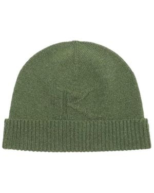 Kiton Rib Knitted Hat - Green