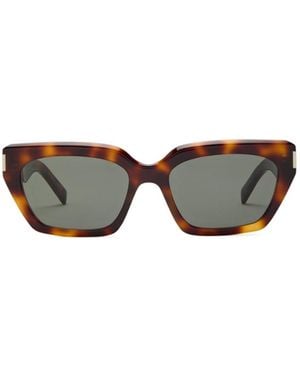 Saint Laurent Cat's Eye Square Sunglasses - Multicolor