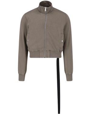 Rick Owens Zipped Sweatshirt - Grey