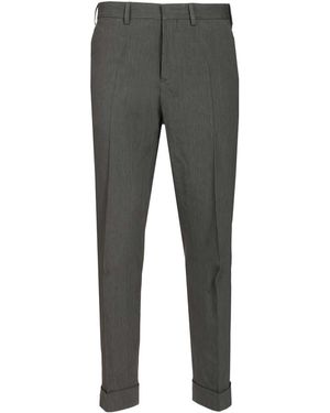 Dries Van Noten Philip Cuffed Tailored Trousers - Grey