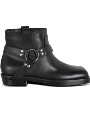Balmain Biker Ankle Boots - Black
