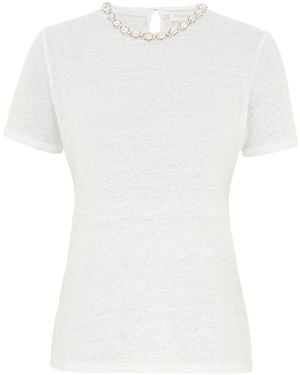 Zimmermann Illuminate Embellished T-Shirt - White