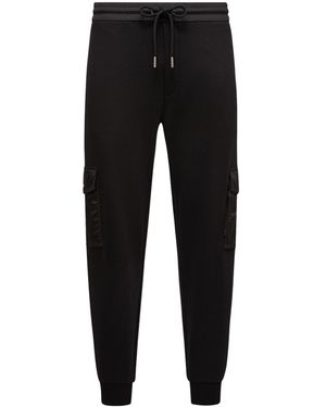 Moncler Logo Patch Drawstring Track Trousers - Black