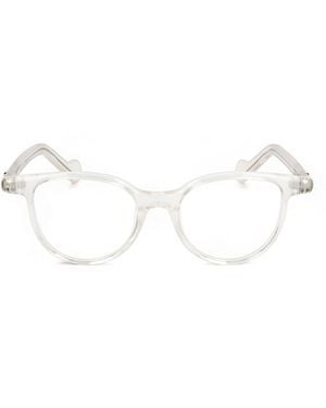 Moncler Eyewear Round Frame Glasses - White