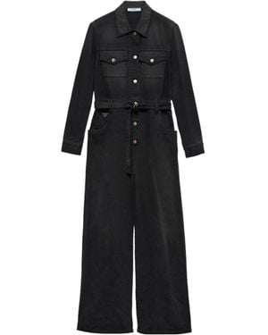 Prada Denim Jumpsuit - Black