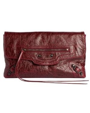 Balenciaga Le City Clutch Bag - Red