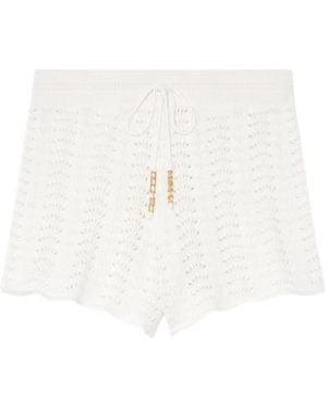 Celine Mini Shorts - White