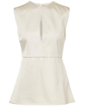 Jil Sander Peplum Top - Natural