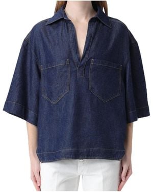Dondup Buttoned-Pocket Denim Shirt - Blue