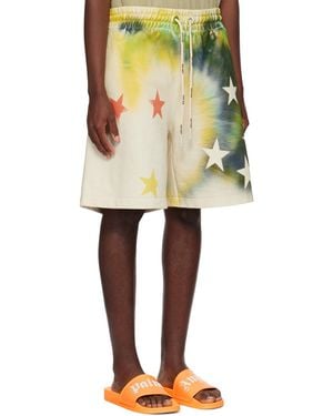 Palm Angels Star Sprayed Drawstringtrack Shorts - Black
