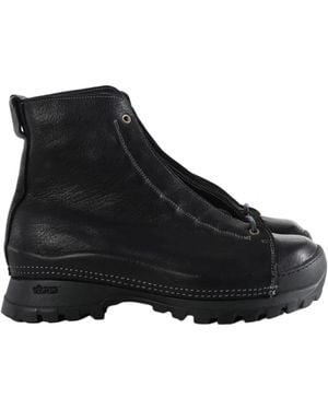Guidi Round-Toe Short Boots - Black