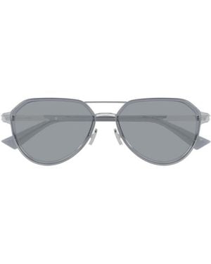Bottega Veneta Eyewear Aviator Sunglasses - White