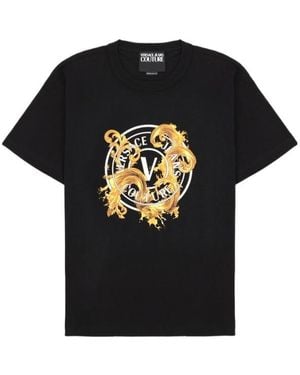 Versace Jeans Couture Baroque Logo T-Shirt - Black