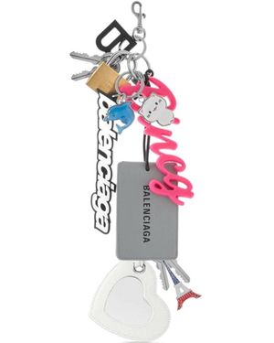 Balenciaga Turner Charm/Keychain - Red