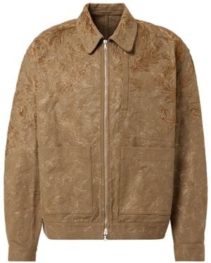 Dries Van Noten Long Sleeve Casual Jacket - Brown