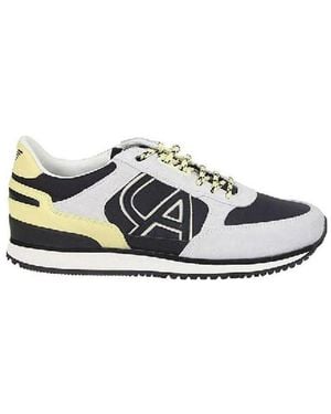 Armani Jeans Logo Details Casual Trainers - White