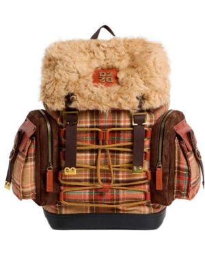 DSquared² Checkered Backpack - Brown