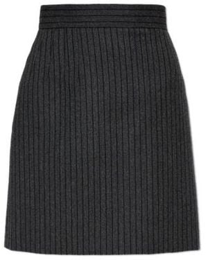 Versace Striped Mini Skirt - Black