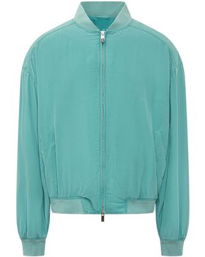 Versace Overdye Bomber Jacket - Green