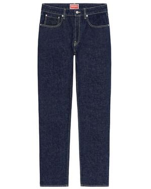KENZO Low-Rise Slim-Fit Jeans - Blue