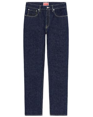 KENZO Low-Rise Slim-Fit Jeans - Blue