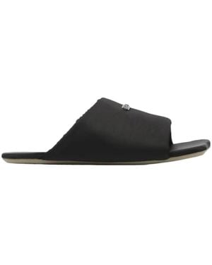 MM6 by Maison Margiela Logo-Plaque Sandals - Black