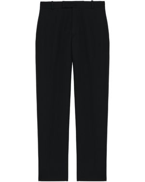 McQueen Side Stripe Tailored Trousers - Black