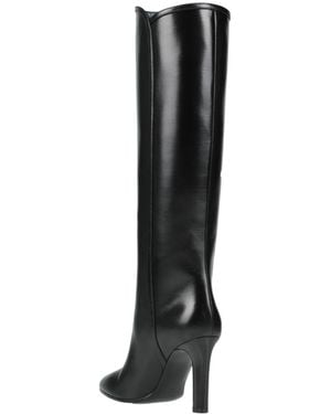 Saint Laurent Simple Leather Boots - Black