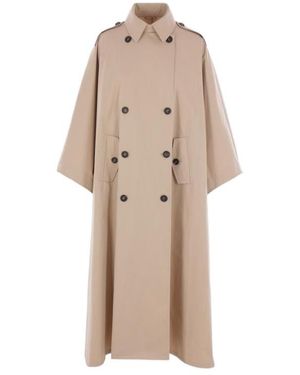 Brunello Cucinelli Double Breasted Coat - Natural