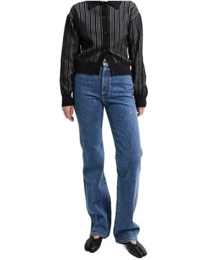 KHAITE Belt Loop Jeans - Blue