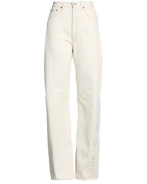 MM6 by Maison Margiela Straightleg Jeans - White