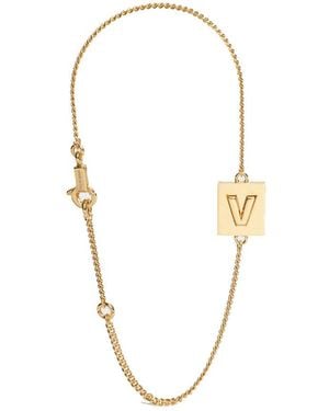 Celine Alphabet V Bracelet - Metallic