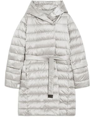 Max Mara The Cube Novef Quilted Down Coat - Gray