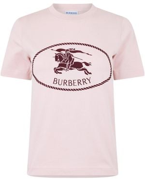 Burberry Printed Short-Sleeved T-Shirt - Pink