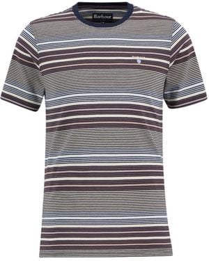 Barbour Steelrigg Striped T-Shirt - Grey