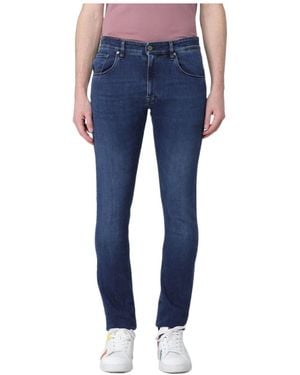 Pt Pantaloni Belt Loops Jeans - Blue
