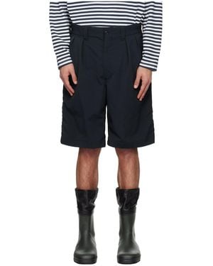 Nanamica Ooal Alphadry Double-Pleated Shorts - Blue