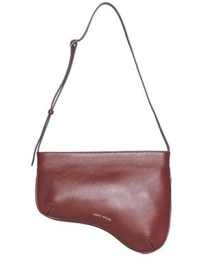 MANU Atelier Curve-Edge Shoulder Bag - Purple