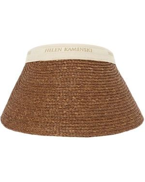 Helen Kaminski Hat With A Letter Logo - Brown