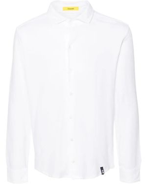 Drumohr Piqué-Weave Cotton Shirt - White