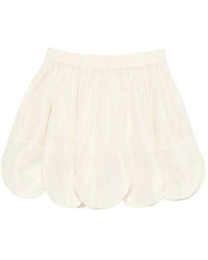 Simone Rocha Petal-Trimmed Mini Skirt - Natural