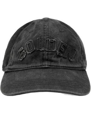 Golden Goose Logo Detailed Baseball Cap - Black